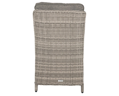 Riviera 2 Dining Chairs and Square Dining Table in Grey