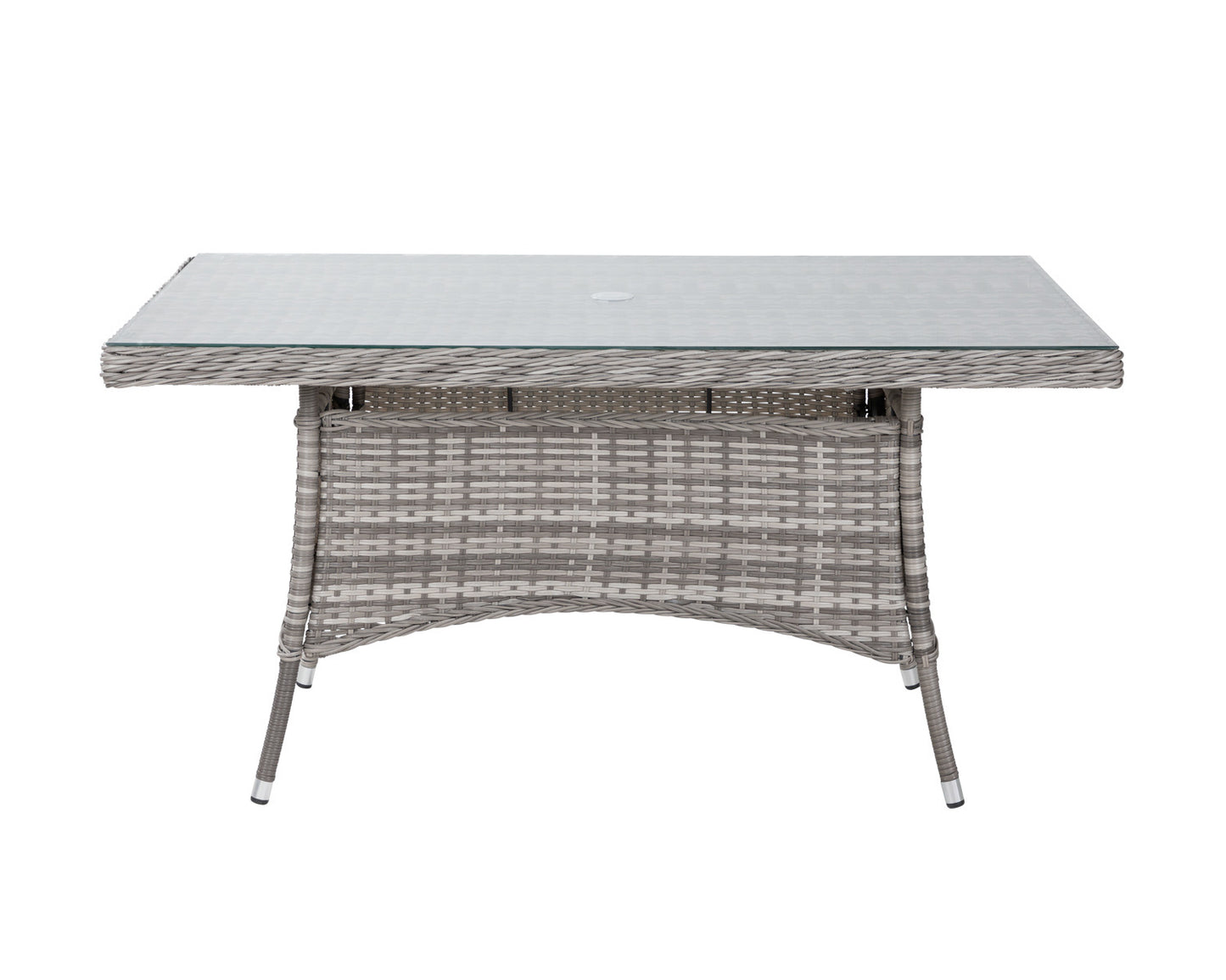 Riviera 6 Dining Chairs and Small Rectangular Dining Table in Grey