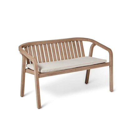 Shiro Wooden Rectangular Garden Dining Table Set with 4 Shiro Chairs & Bench with Cushion Pads - Rattan Direct 