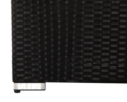 Ascot Rattan Garden Armchair in Black and Vanilla