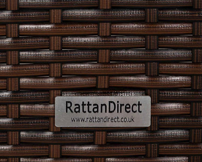 Ascot Rattan Garden Armchair in Chocolate Mix and Coffee Cream