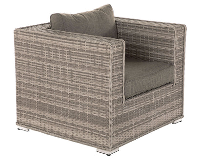 Ascot Rattan Garden Armchair in Grey