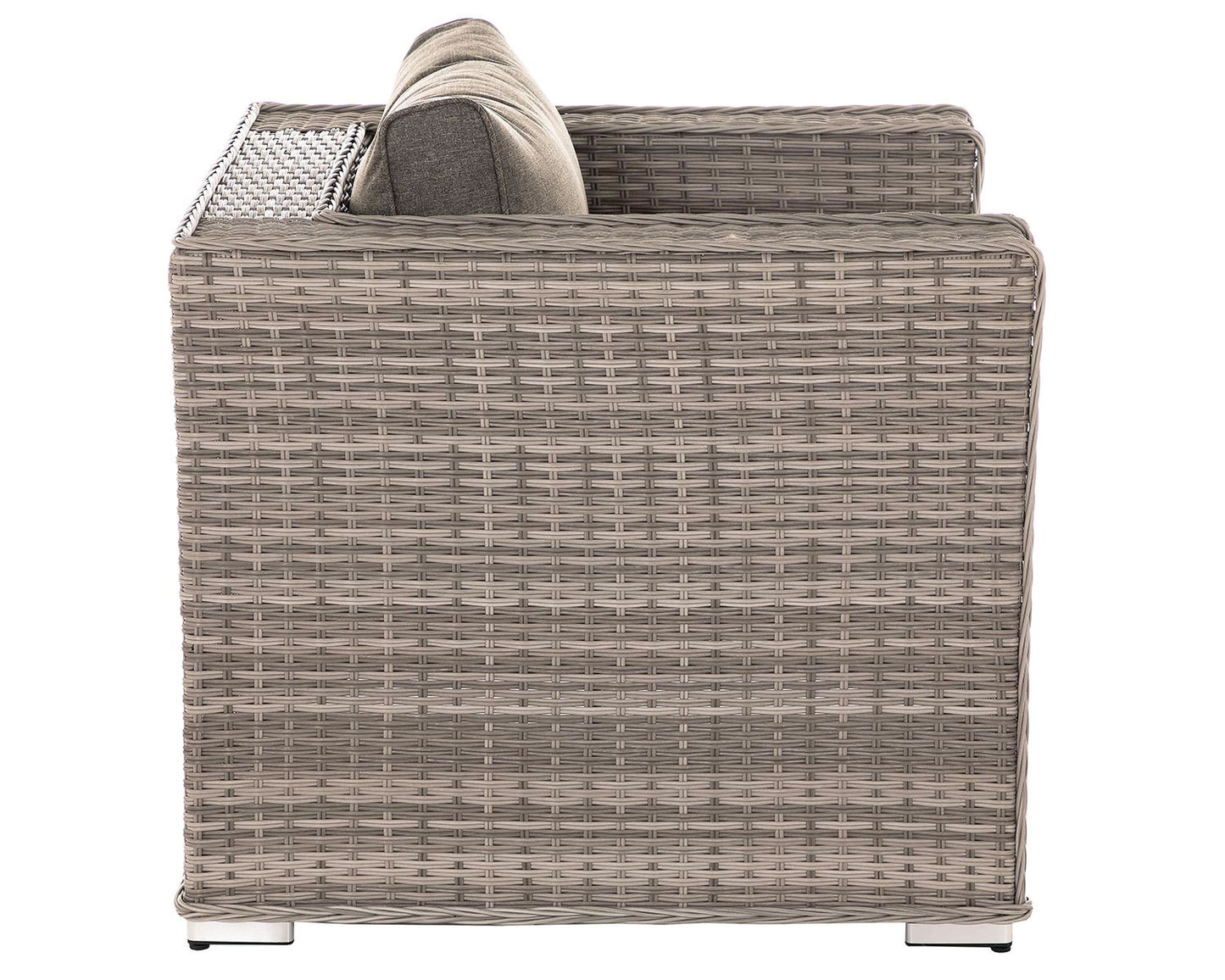 Ascot Rattan Garden Armchair in Grey