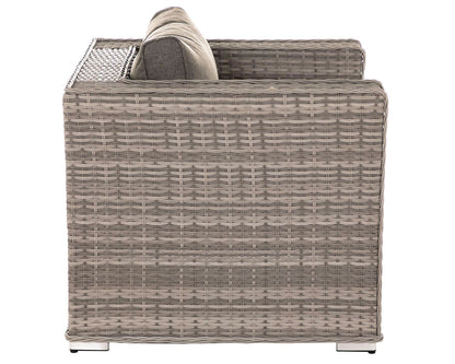 Ascot Rattan Garden Armchair in Grey