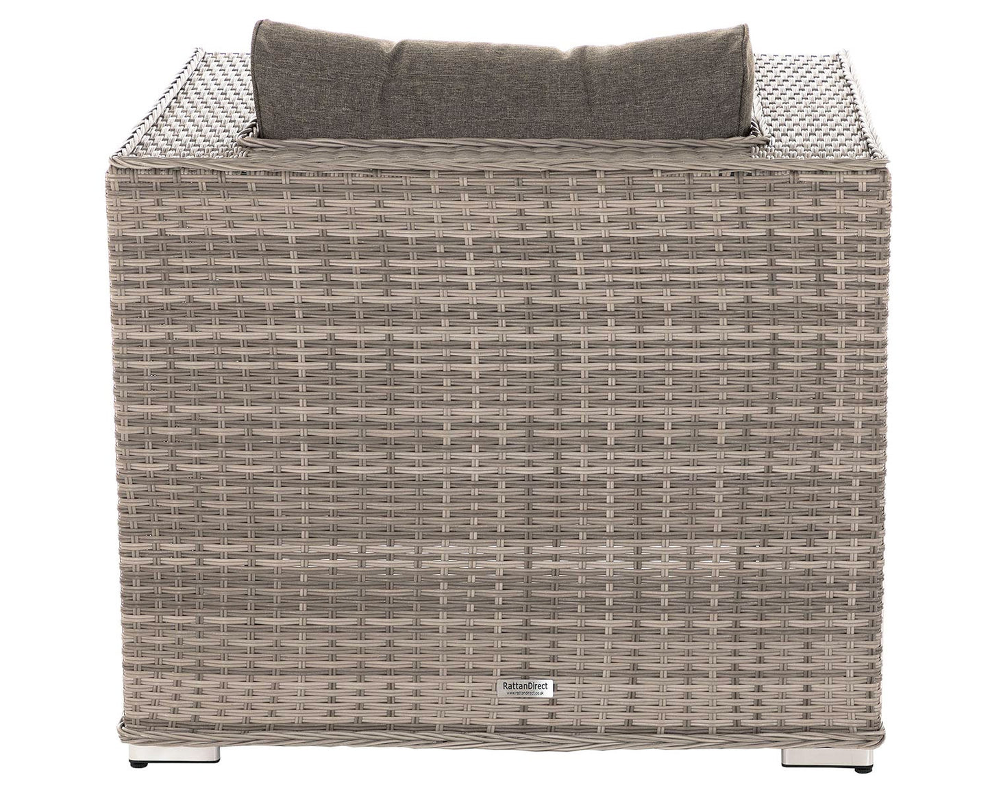 Ascot Rattan Garden Armchair in Grey