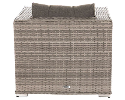 Ascot Rattan Garden Armchair in Grey