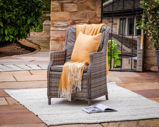 Riviera Dining Chair in Double Flat Grey X2