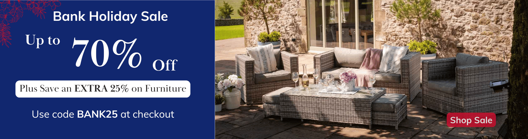 Bank Holiday Sale |Up to 70% off 