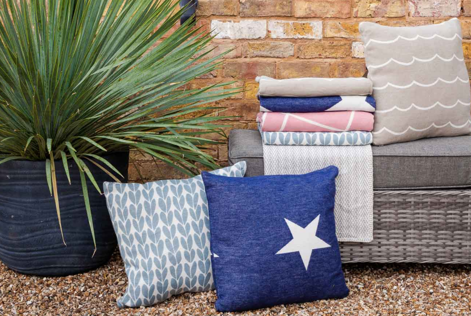 Garden throws and sales cushions