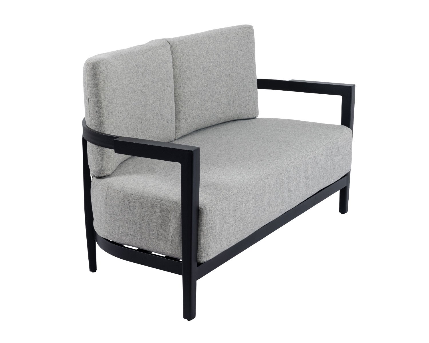 Alina Aluminium Fabric 2 Seater Sofa