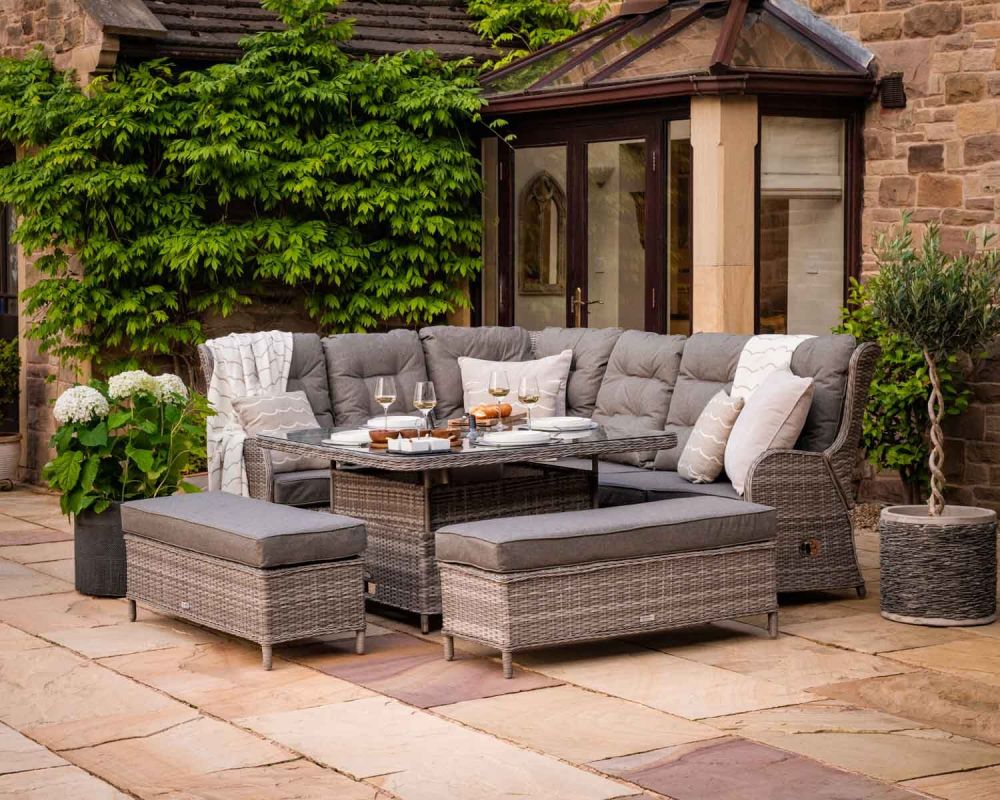 Garden sofa on sale dining set sale