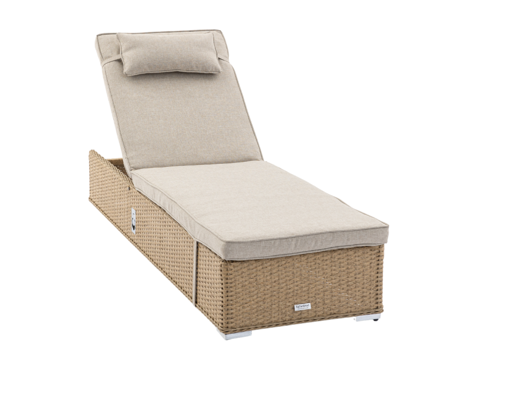 Creole grey rattan lounger set outlet