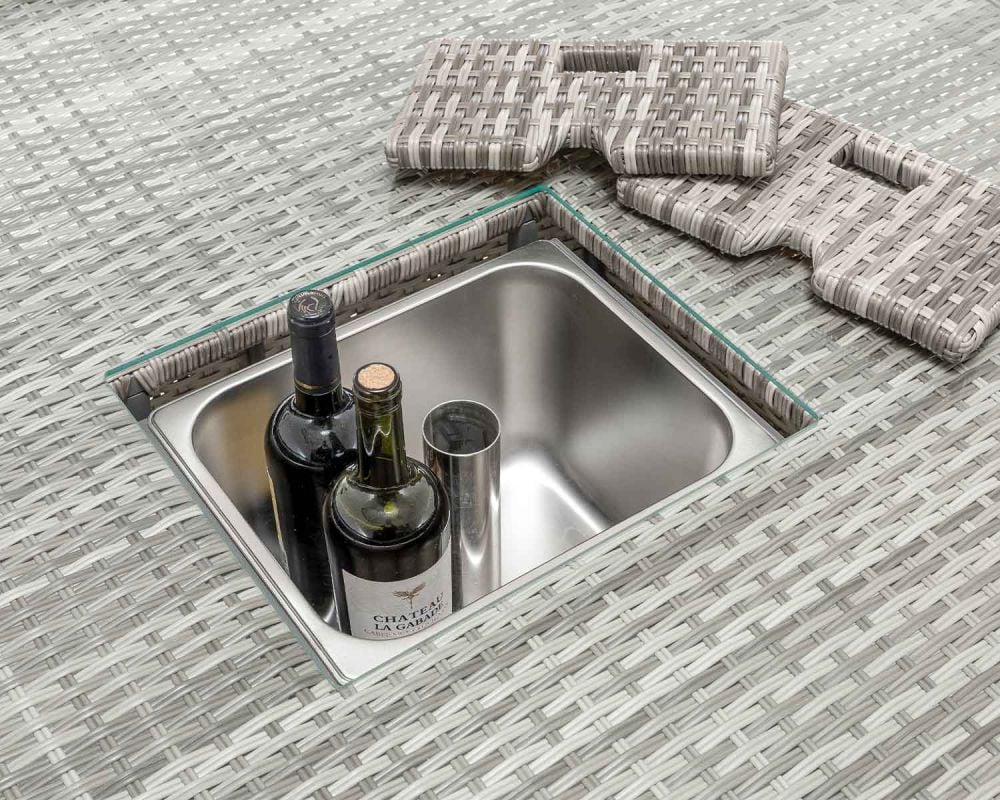 Rattan effect drinks cooler top