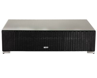 Ottoman/Coffee Table in Black & Vanilla