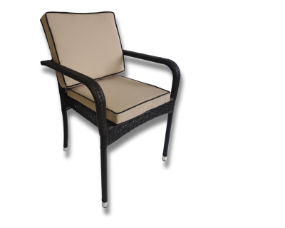 Back Cushion for Roma stackable Chair in Coffee Cream
