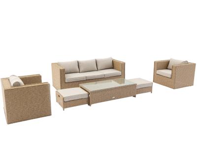 Ascot 3 Seat Sofa Set in Willow