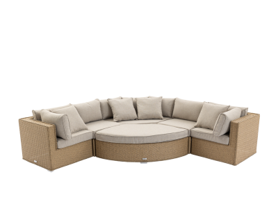 Florida 6 Piece Set with Extension and Ottoman Extension in Willow