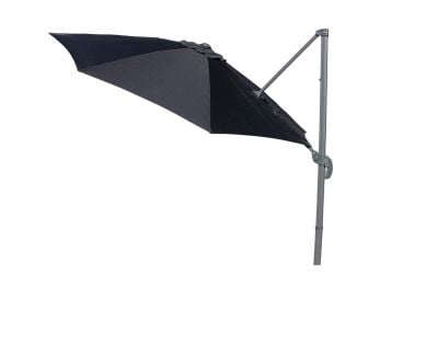 Rotating Cantilever Parasol in Black - No Base