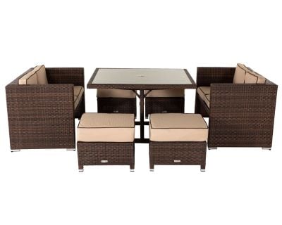 Replacement Cushions for Barcelona Sofa Cube Set in Coffee Cream