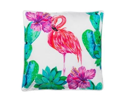 Premium Scatter Cushion in Flamingo Print