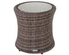 Tall Round Side Table in Truffle (54 dia)