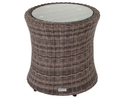 Tall Round Side Table in Truffle (54 dia)