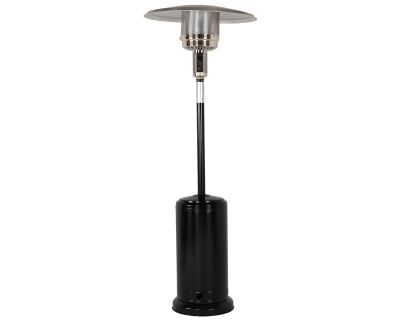 Nevada Patio Heater in Black with Silver Dome