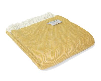 Tweedmill Pure New Wool Throw in Tuscan Yellow