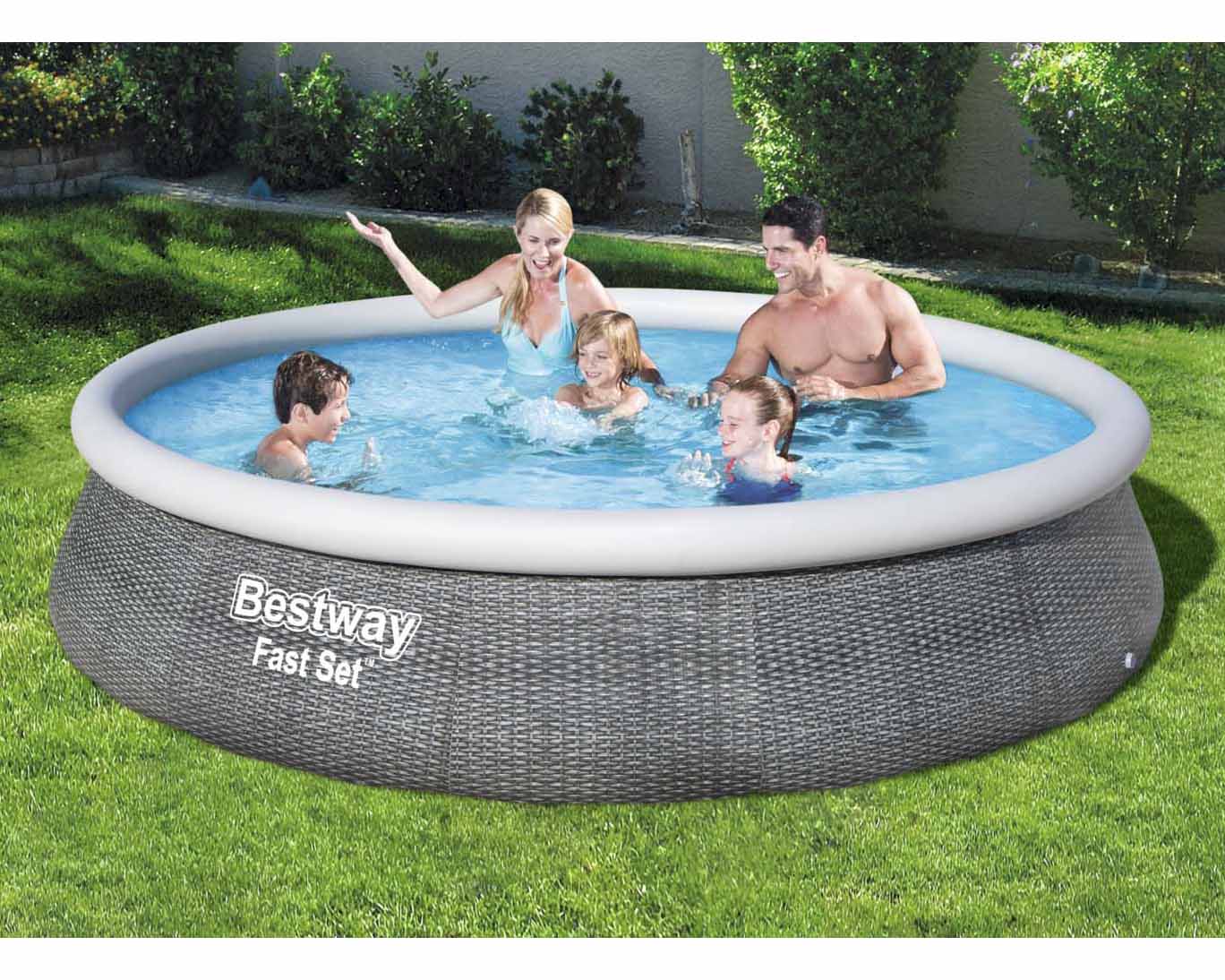 Product photograph of 13 X 33 Rattan Fast Set Pool Set - Rattan Direct from Rattan Direct