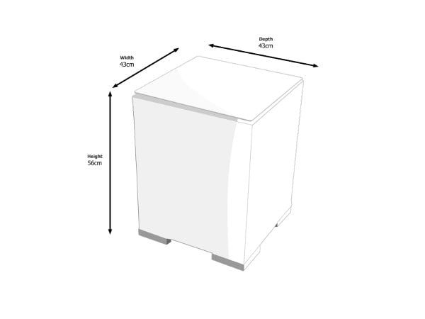 Dimensions of Tall Square Side Table