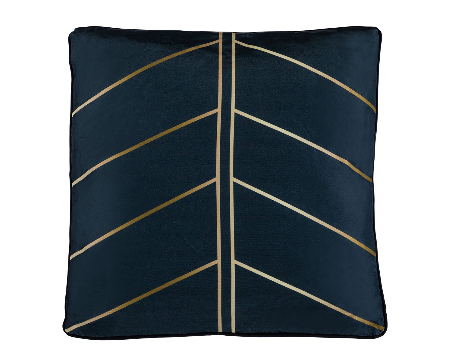 Premium Scatter Cushion In Black With Gold Print