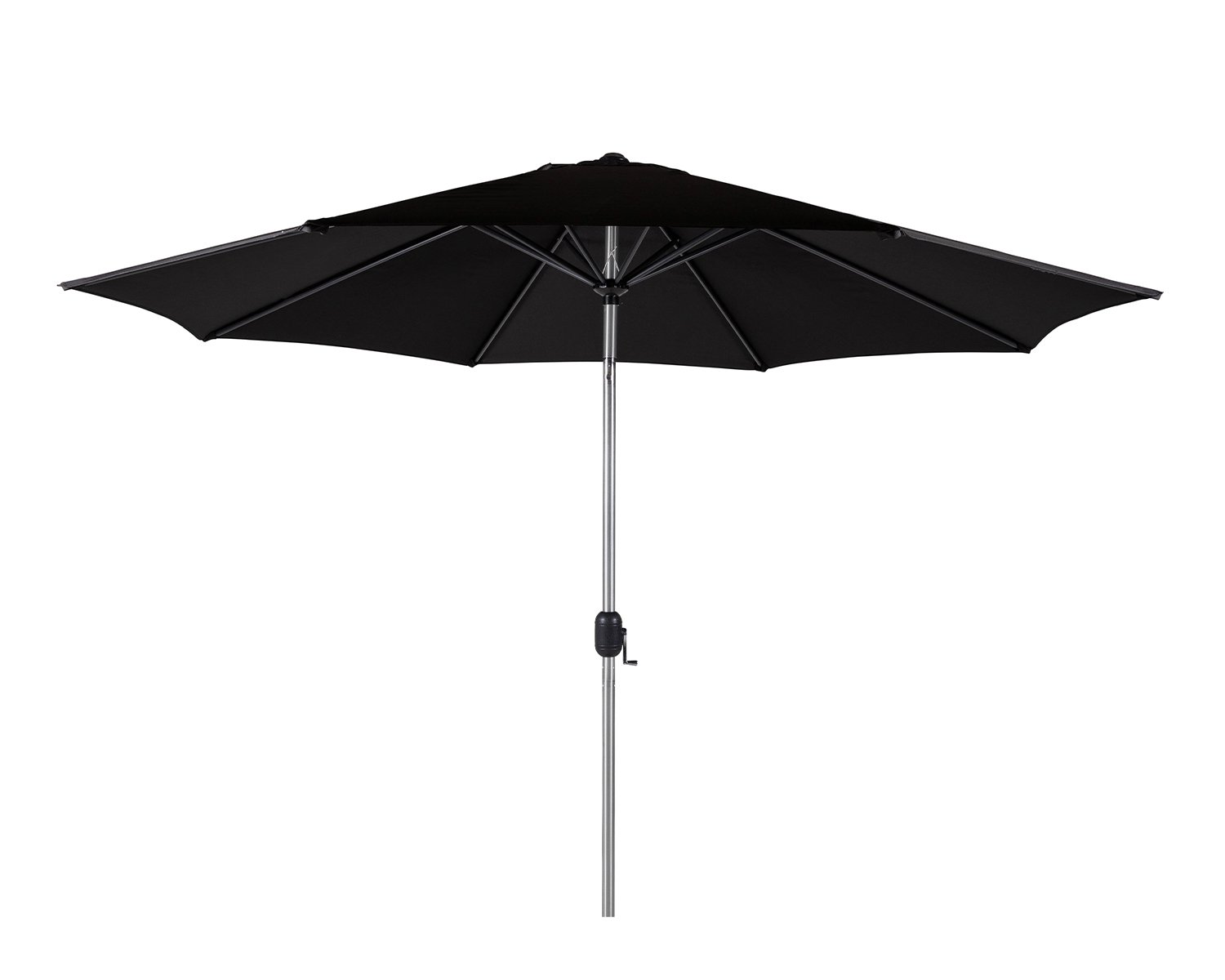 Product photograph of Market Parasol In Black - Rattan Direct from Rattan Direct
