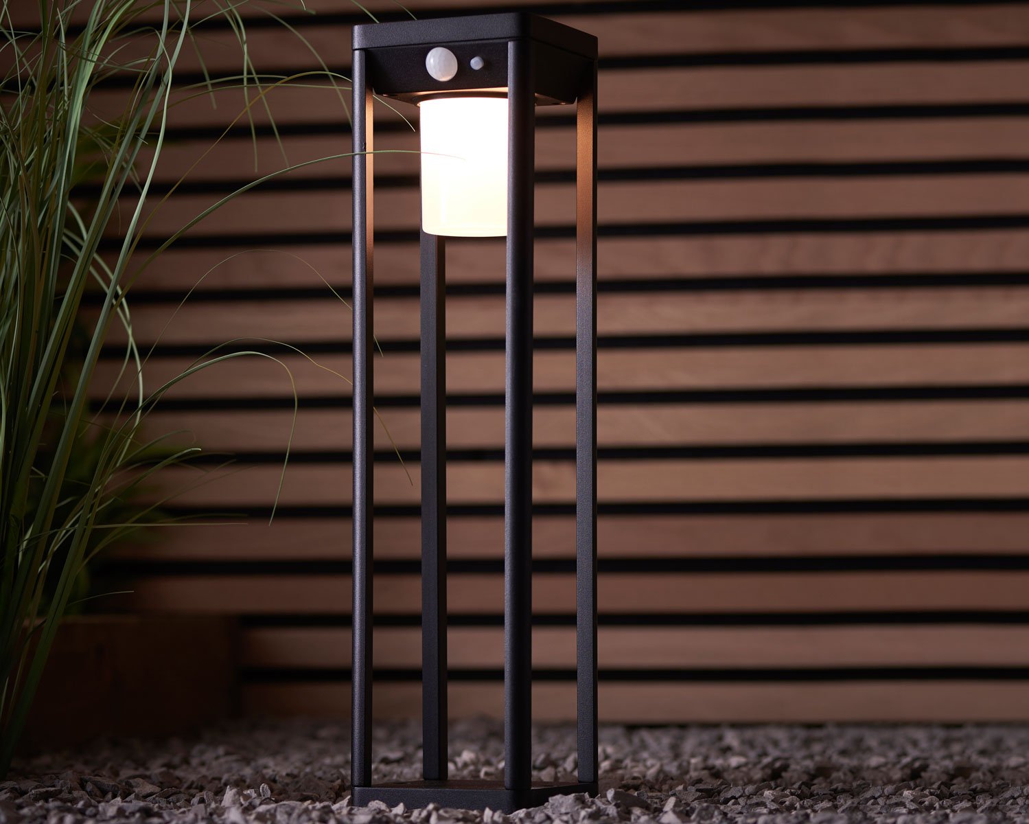 Endon Hallam Solar Led Outdoor Floor Light In Black