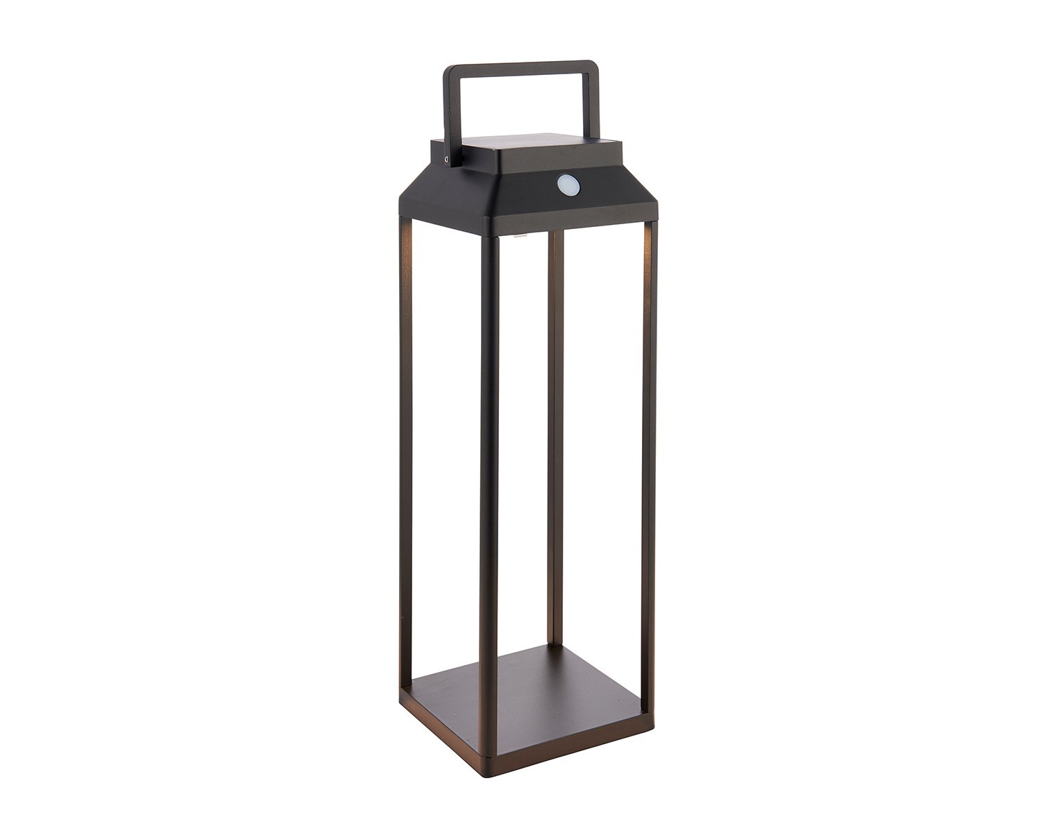 Endon Linterna Solar LED Outdoor Tall Table Lamp in Black