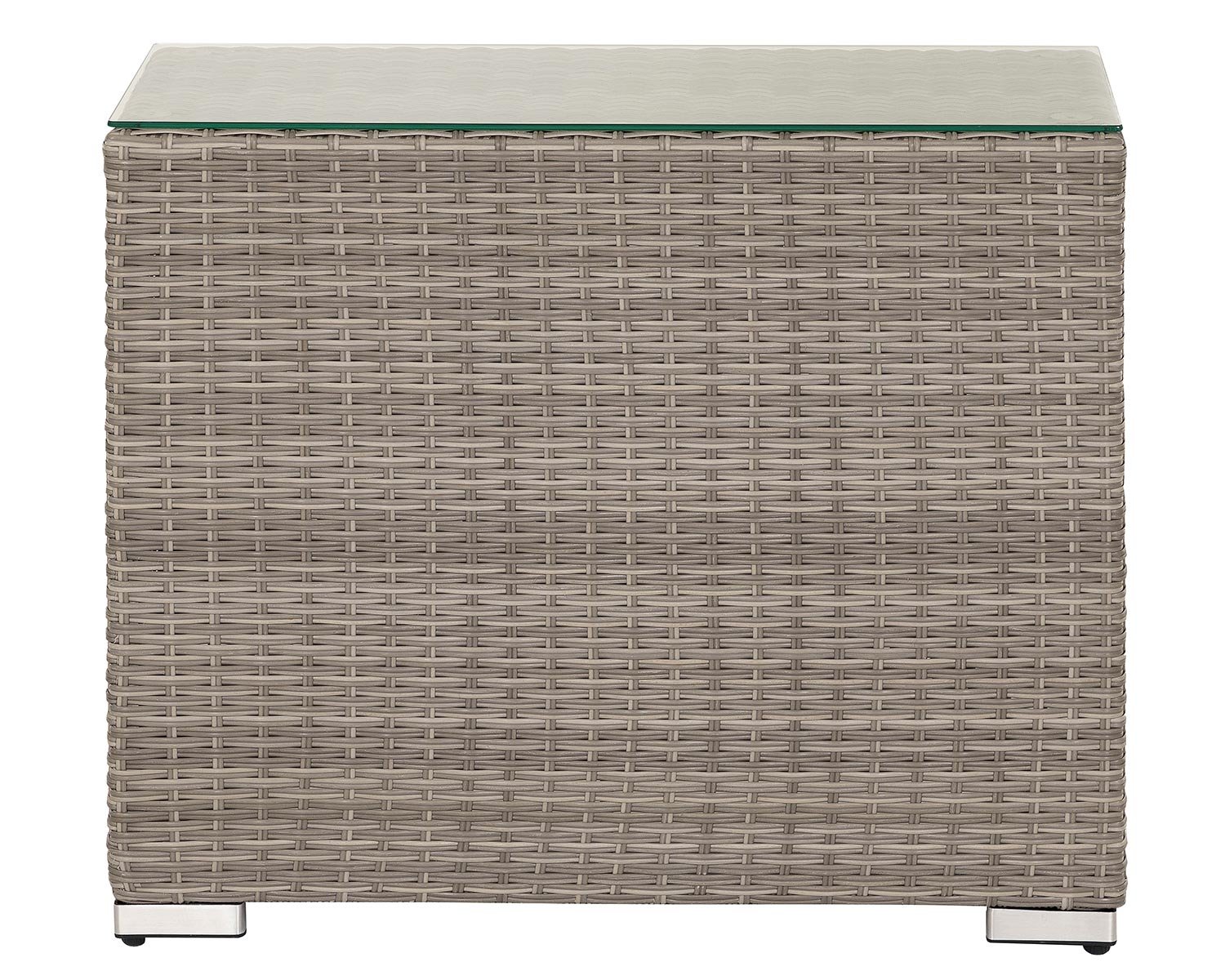 Rattan Garden High Dividing Table In Grey Florida Rattan Direct