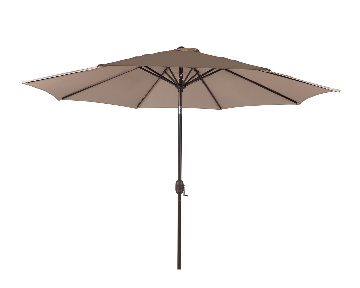 Market Parasol In Brown Rattan Direct