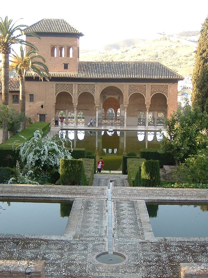 Gardens of the Alhambra, Granada, Spain. Peace
