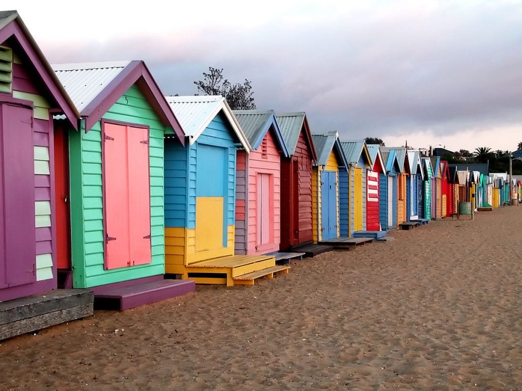 Brighton Beach, Melbourne, Australia. the Joneses