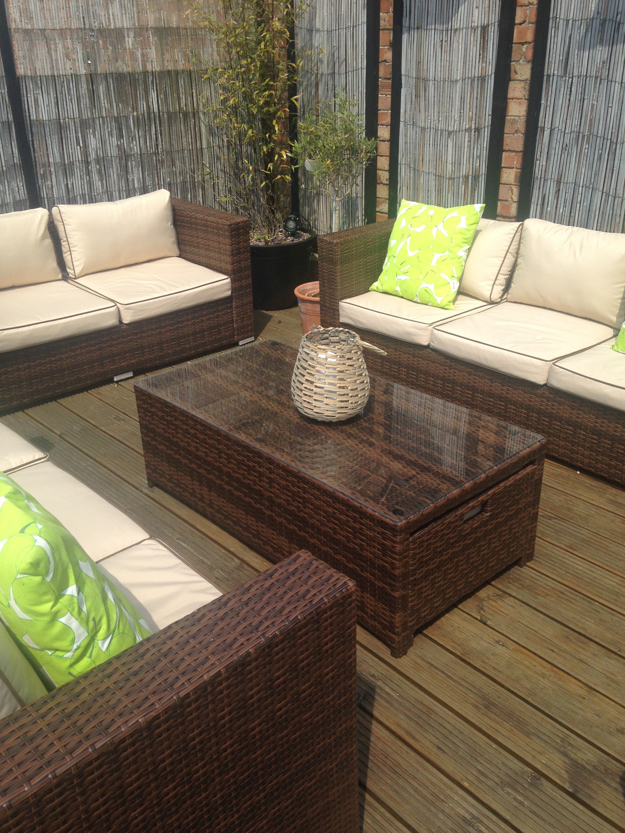 The best location for your rattan garden furniture