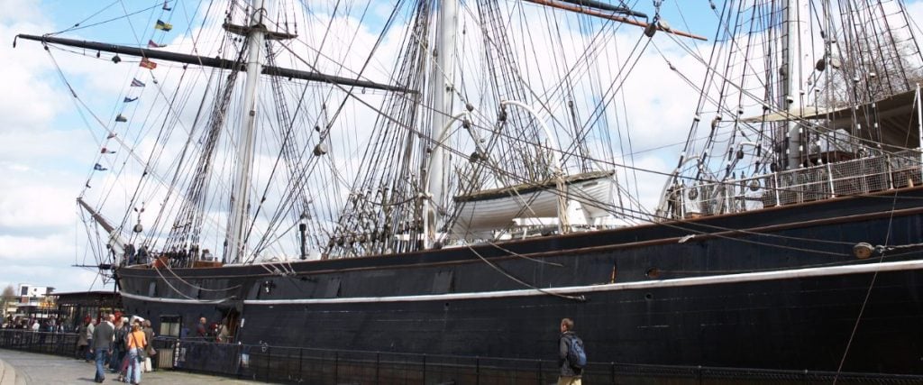 A picture of one side of the Cutty Sark: bank holiday things to do